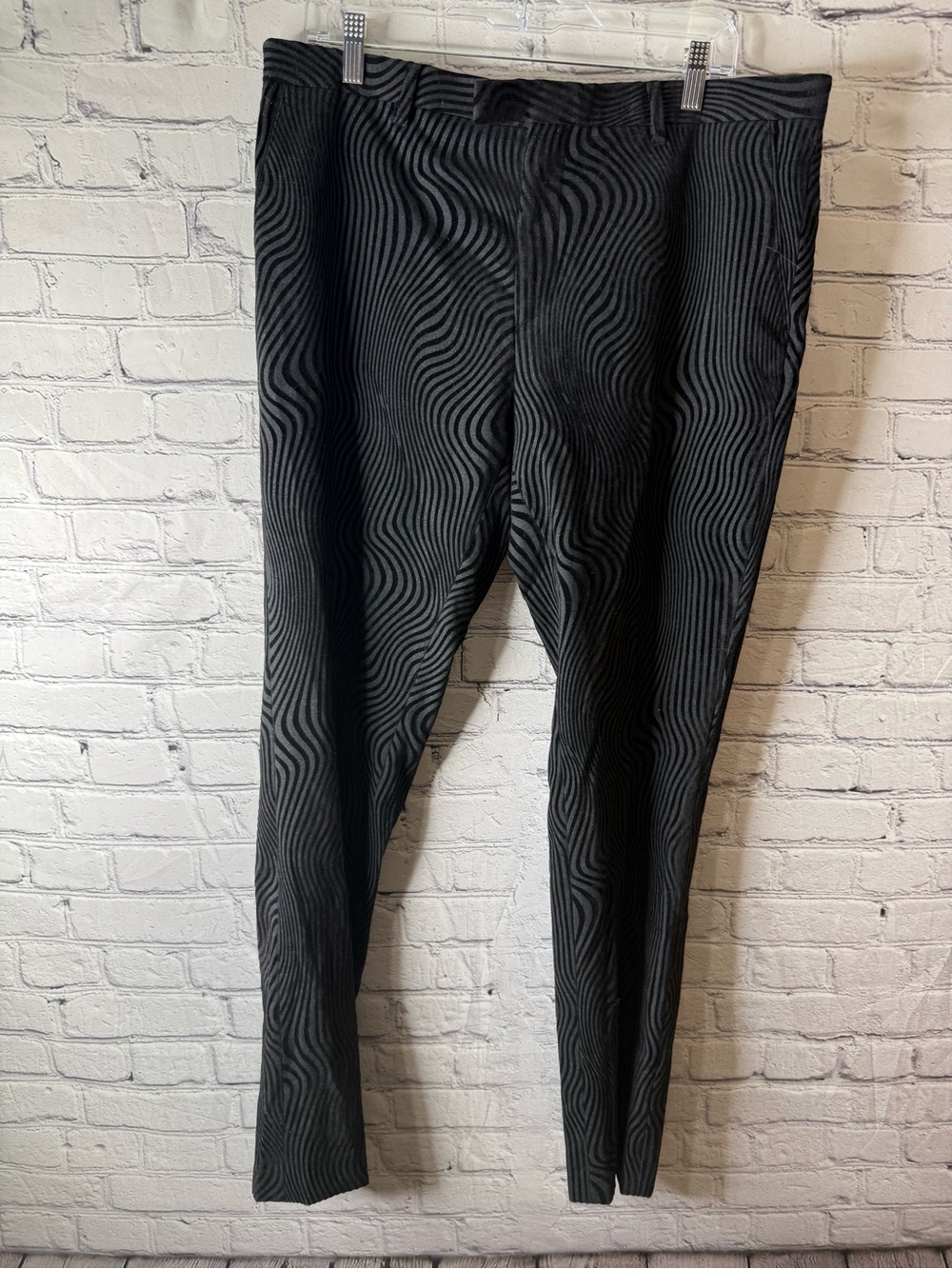 Nwt twisted tailor men’s Black Patterned Dress Pants size size 36